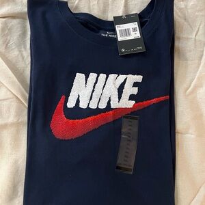 Nike Blue and Red Short Sleeve Tee